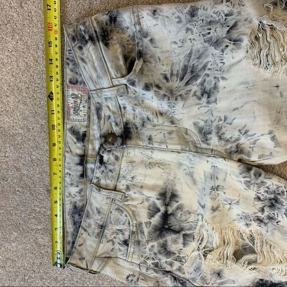 Siwy Hannah contoured slim crop tie-dye jeans Sz30 - Picture 8 of 10